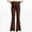 Coffee, variant on QSAWXQZ Women's Maternity Pants over Belly High Waist Flare Leg Stretch Yoga Pants for Casual L
