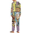 thumbnail image 3 of The Loud House Unisex Onesie Pajamas Zipper Jumpsuit Hooded One Piece Sleepwear for Family Mens Womens, 3 of 8