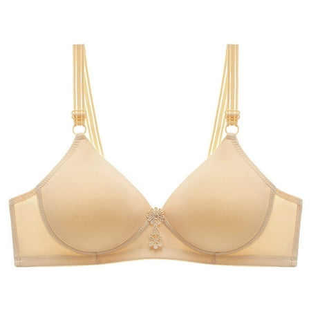 Mrasaso Big Discount! Corset Tops for Women Women Dacron Bras Women s Ventilated Wireless Bra Soft & Breathable Design for Comfort(1pc Bra) Beige|XL