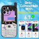 thumbnail image 2 of Kawaii Case for iPhone 14 Pro Max 6.7 Cute Cartoon White Retro Phone Cover for Girls Kids Teens Girly Classic Cellular Cases Creative Fun Funny Soft T, 2 of 4