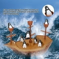 thumbnail image 3 of Emocionante juego de equilibrio con un barco pirata. ¡No dejes que los pingüinos se caigan al fondo! Bloques de construcción apilables. Juego de mesa Montessori para niños pequeños., 3 of 5