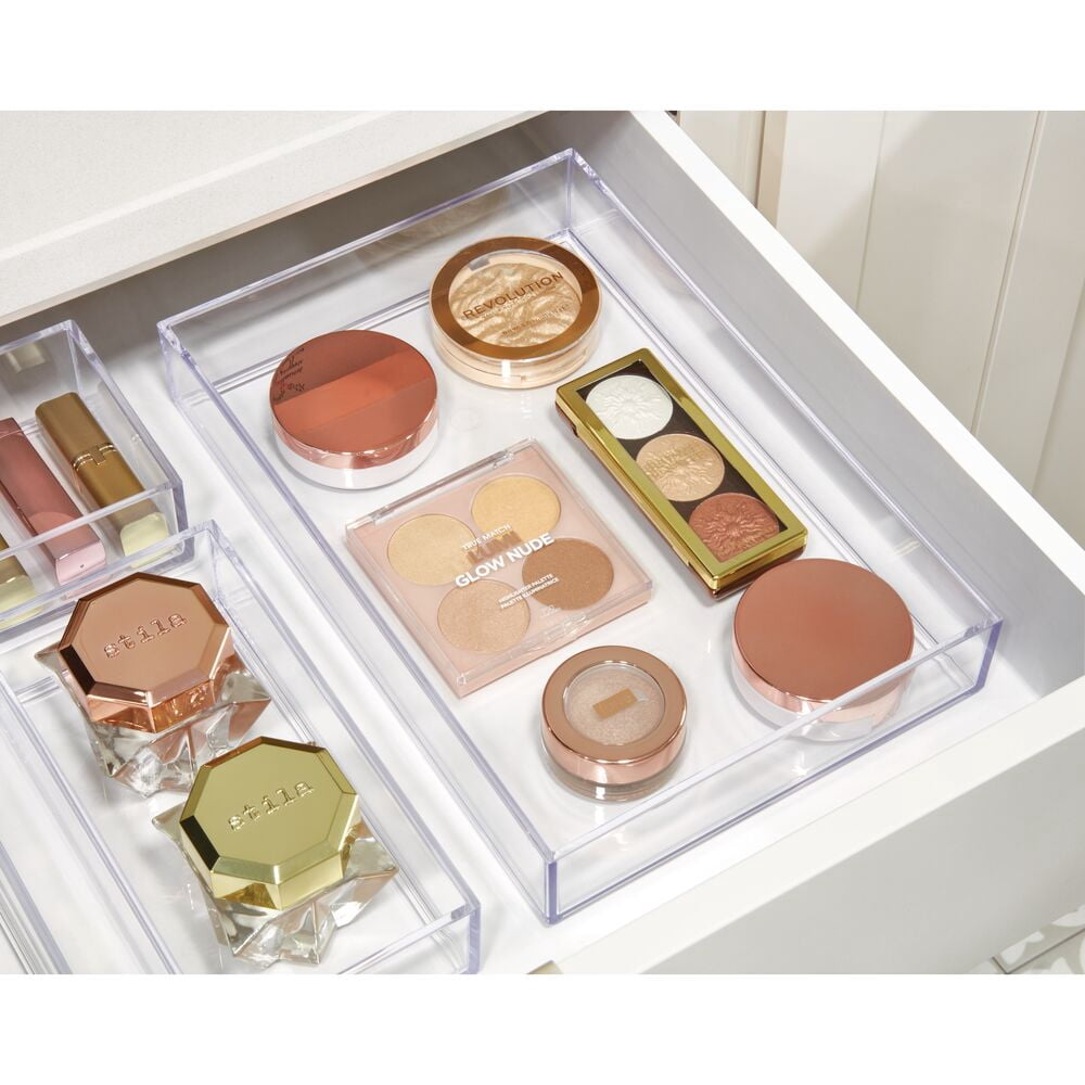 iDesign Clarity Drawer Organizer 8 x 12 x 2, Set of 4