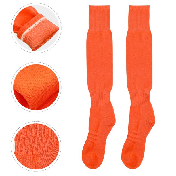 BESTYASH 2Pares Calcetas Deportivas Para Adultos En Sandía Para Fútbol Rugby Y Béisbol Con Protección Antifricción