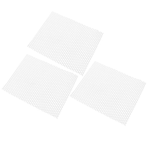 KAKOWELY 3Pcs White Non Slip Dog Cage Mat Pet Mesh Mat with Hollow Design for Easy Cleaning