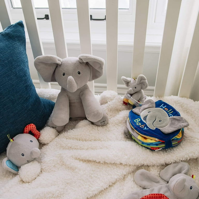 GUND Baby Animated Flappy The Elephant Stuffed Animal Plush, Gray, 12 Grey  28399085071