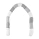 thumbnail image 1 of Protector de cuna de algodón con forma de serpiente, cojín suave para cuna infantil, decoración de valla, empalme gris, 1 of 14