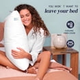 thumbnail image 4 of Nuzzle Cooling Adjustable Pillow for Side Sleepers, Luxury Standard Size Bed Pillow Hotel Collection - Best Adjust Height Soft Fi, 4 of 8