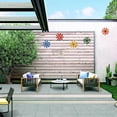 thumbnail image 5 of Living Room Wall Decor Metal Art, 6 Pc Multicolor Hanging Pieces, Bedroom Entryway Accents, 5 of 6