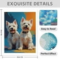 thumbnail image 3 of Diamond Art Kit for Adults, Two Joyful Westie Pups Artistry Diamond Painting for Adults Beginners, DIY Diamond Art Painting Kits, 5D Diamond Painting Crafts for Home Decor 12x16 Frameless, 3 of 7