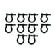 thumbnail image 1 of 10x hebillas de , grillete de cadena, llave Chian hecha a mano, aleación de Zinc, aro de Metal, bloqueo, anillos en D, grillete de arco para negro, 1 of 8
