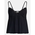 thumbnail image 5 of No Boundaries Pleated Babydoll Tank Top, Women’s XXS-XXL, 5 of 5