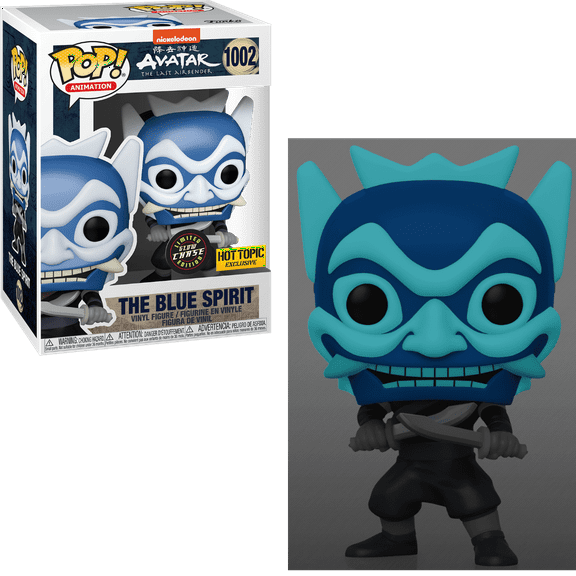 Funko POP! Animation Avatar the Last Airbender CHASE The Blue Spirit #1002 [Glows in the Dark] Exclusive