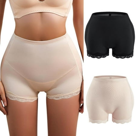 

Women’s Seamless Butt Lifter Shaper Enhancer Panties Mid Waist Lace Padded Breathable Underwear Boyshorts S-6XL