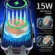 thumbnail image 5 of Yonrjhukm 15W Cargador inalámbrico para coche Teléfono móvil Inducción Apertura y cierre Navegación para coche Carga inalámbrica para coche, 5 of 8