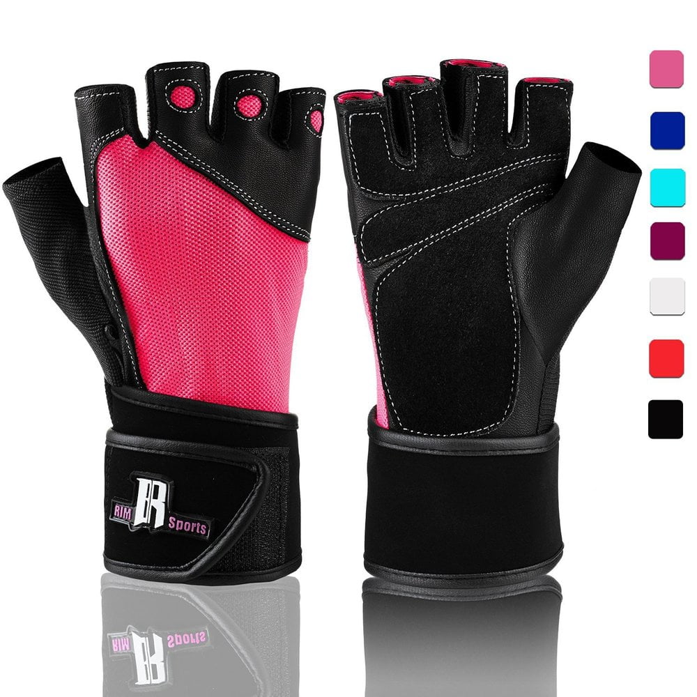 WEIGHT LIFTING GLOVES LEATHER PADDED FITNESS TRAINING CYCLING GYM WHEELCHAIR USE 