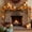 A, variant on Thanksgiving Maple Leaf Pumpkin Vine Garland With Lights, Multicolor Autumn Artificial Rattan Decoration for Halloween, Weddings and Parties, No Battery Required