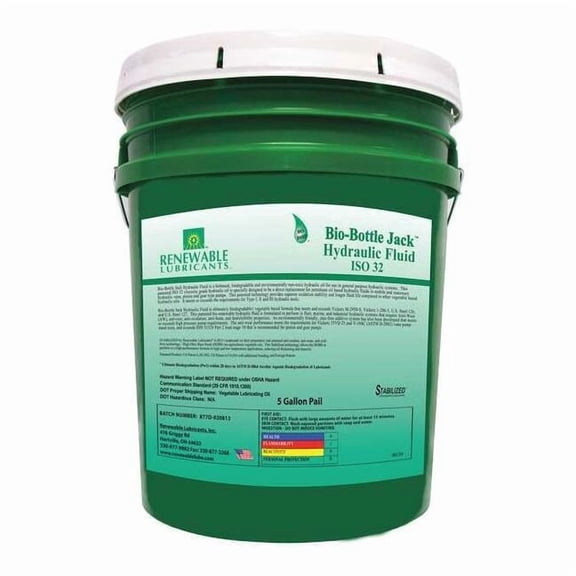 5 gal Pail, Hydraulic Oil, 32 ISO Viscosity, Not Specified SAE