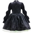 thumbnail image 2 of Elphaba Robe de Costume pour Filles Halloween Cosplay Tenue de Fête d'Anniversaire avec Lunettes, 2 of 6