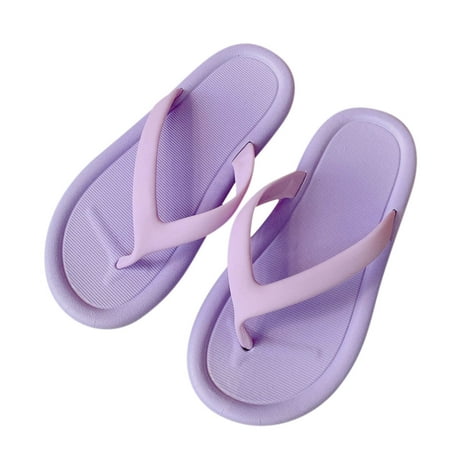 

symoid Womens Slides on Clearance- Summer New Open Toe Casual Comfort Purple Ladies Sandals Size 6