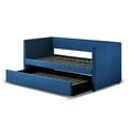thumbnail image 3 of Lexicon Therese Upholstered Daybed with Trundle in Blue, 3 of 10