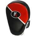 thumbnail image 6 of Kruzak Two-Tone Focus Mitts and Boxing Gloves Set for Kickboxing and Muay Thai MMA Training| Focus Pads + Training Gloves | Fitness Kit for Martial Arts and Karate (Black/Red, 12 oz), 6 of 7