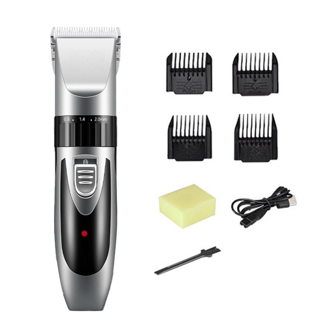 Cortapelos, cortapelos, mini kit de corte de pelo con 4 peines guía, portátil y recargable por USB Vhermosa CPB-US-DYP1615-3