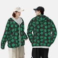 thumbnail image 4 of Vsdgher Cartoon Kawaii Frogs Print Adult Hoodie Shirts Rash Guard for Men Women,Long Sleeve Sun Protection Fishing Shirts for Athletic Running Swim-Large, 4 of 7