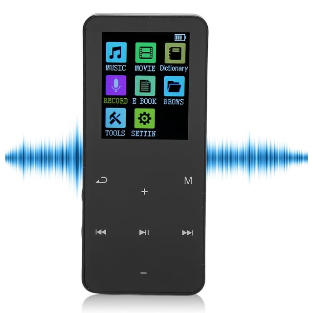MP3 Player With 5.0, Portable HiFi Lossless MP3 With HD Speaker, Pocket Music Player With , Electronic Book Alarm Clock For Kids