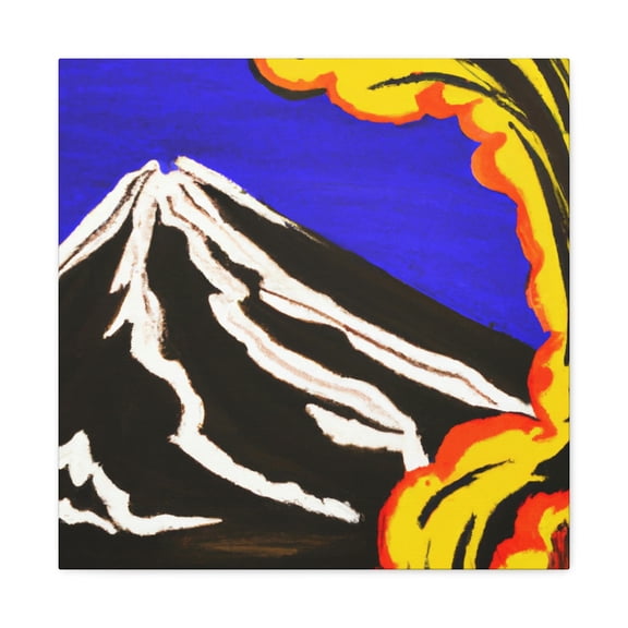 Volcano On Fire! - Canvas