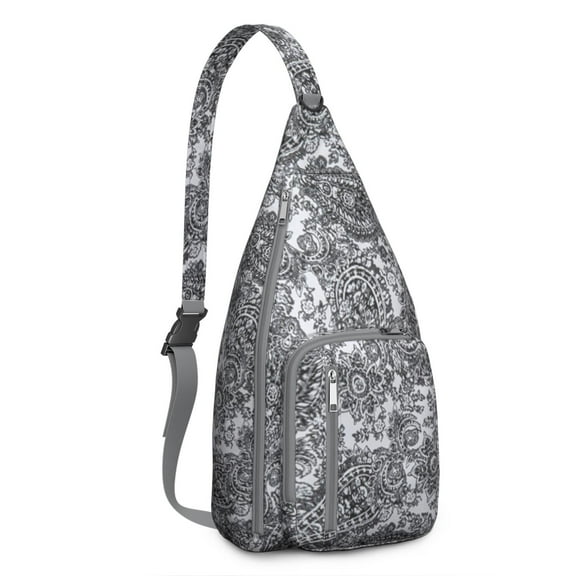 Farmhouse Floral Sling Backpack - Country Chic Flower Print, Lightweight Weekend Pack