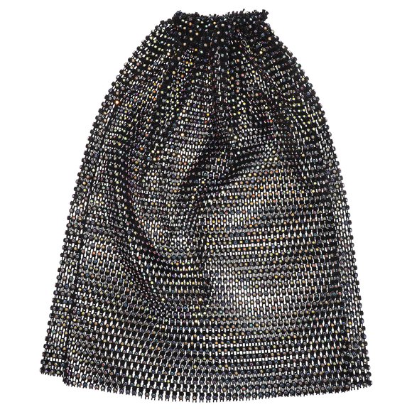WHAMVOX Pañuelo Turbante De Malla Con Pedrería Para Uso En Fiestas Y Conciertos