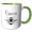 Green/White, variant on 3drose, Queen Bee. Black Script and Bee Clipart on a White Background., 11oz Mug