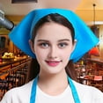 thumbnail image 4 of Harmtty Triangle Head Scarf Women Hair Bandana Waiter Work Headscarf for Kitchen Restaurant Female Chef Cap for Bakers Baristas Cleaners, 4 of 8
