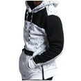 thumbnail image 3 of IROINNID Men's Hoodie Anorak Long Sleeve Contrast Color Comfy Fall Jacket Sweater Jacket, 3 of 4