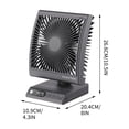 thumbnail image 3 of Rewenti Smart Automatic Wall-Mounted Fan with Human Body Sensor, Temperature Control Fan Speed and Night Light for Home office, 3 of 5