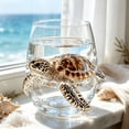 thumbnail image 2 of Sulaicai Artisanal Blue Ringed Octopus Glassware, Novelty 2D Octopuses Stemless Wine Glasses, Handcrafted Marine Animal Bar Glass for Coastal Home Decor Ocean Lovers, #05, 2 of 7