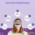 thumbnail image 2 of ziyahi Heated Eye Pad USB Cold Heating Warm Compress Steam Sleep Eye Protector for Dark Circles, Unscented, Gray, 2 of 7
