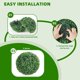 thumbnail image 4 of 2 pieces of 15-pulgada outdoor four-layer milan grass artificial plant balls para green decoration, 4 of 7