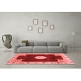 thumbnail image 3 of Ahgly Company Indoor Square Abstract Red Modern Area Rugs, 6' Square, 3 of 4