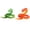2, variant on Three-dimensional jointed viper 3D printed movable statue realistic snake model desktop art collection decoration