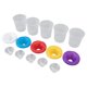 thumbnail image 5 of Contenedores De Pintura Para Niños, 5 Vasos De Pintura Para Niños Multiusos Con Tapas De Colores Para Aulas, 5 of 7