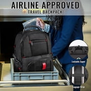 Yorepek Extra Large Travel Backpack, 17 in Laptop Backpacks for Adults Men Women, TSA Friendly 30L