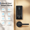 thumbnail image 3 of DESLOC D110 Plus with Lever Set Black Smart Lock, Keyless Entry Door Lock, 3 of 9