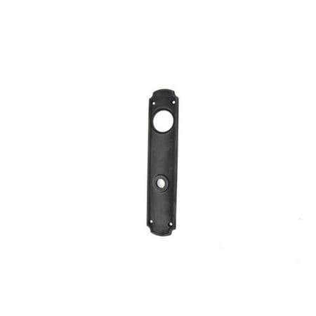 Bronze Less Cylinder Baldwin 6986102KC Bismark Interior Escutcheon Cut for Cylinder Oil Rubbed Bronze Finish ()