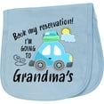 thumbnail image 2 of Inktastic Book My Reservation I'm Going to Grandma's Baby Burp Cloth, 2 of 3