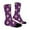 Purple, variant on Photo Socks Customized with Your Pictures Unique Novelty Stockings One Size Yellow