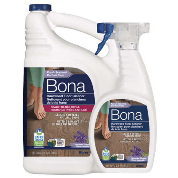 Bona Hardwood Floor Cleaner, 3.78 litres + 946 ml