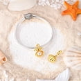 thumbnail image 3 of Dije Dorado de Concha Abrible Bañado en Plata, 3 of 8