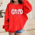 thumbnail image 2 of Byoo Big Girls Graphic Hoodie Bow Print Hooded Sweatshirt Long Sleeves Pullover Top, 2 of 4