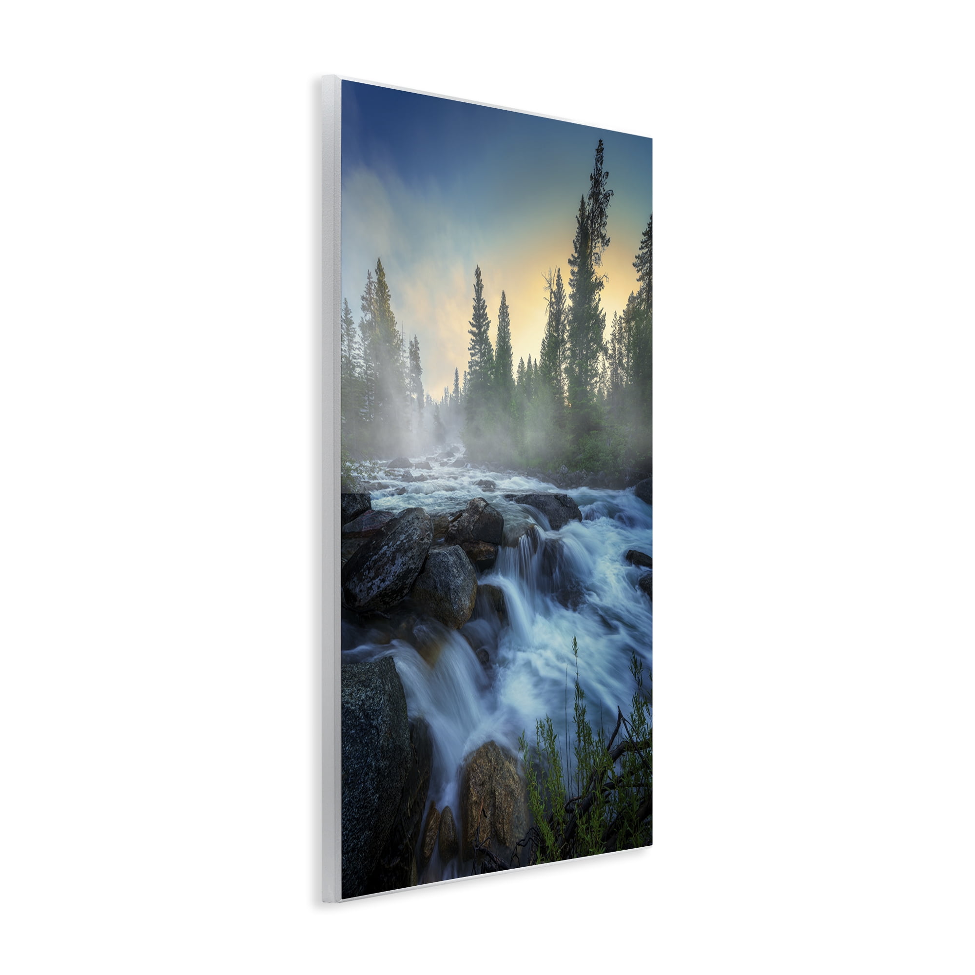 Stupell Industries Fog Over Rushing Water Landscape & Nature Photography Unframed Art Print Wall Art, 10 x 15